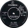 The Blue Aces : All I Want / Tell Me What You're Gonna Do (7", Single)