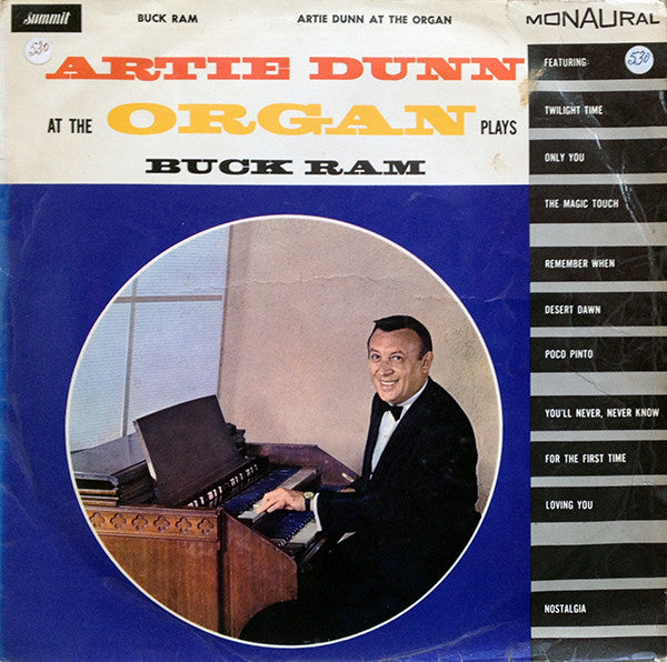 Artie Dunn : Artie Dunn At The Organ Plays Buck Ram (LP)