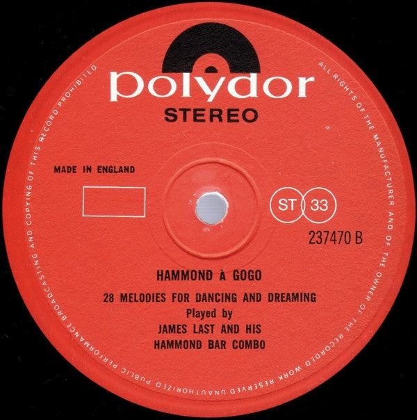 James Last & His Hammond Bar Combo : Hammond À Gogo (LP, Album)