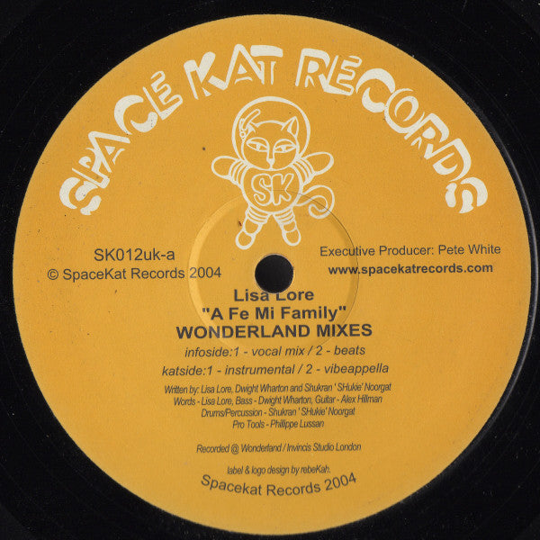 Lisa Lore : A Fe Mi Family (Wonderland Mixes) (12")