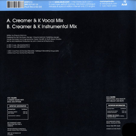 Shauna Solomon : I Wanna Be (12")