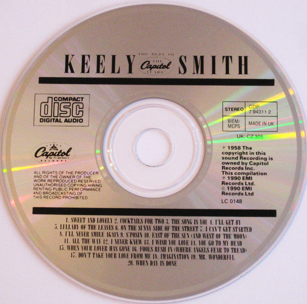Keely Smith : The Best Of "The Capitol Years" (CD, Comp)