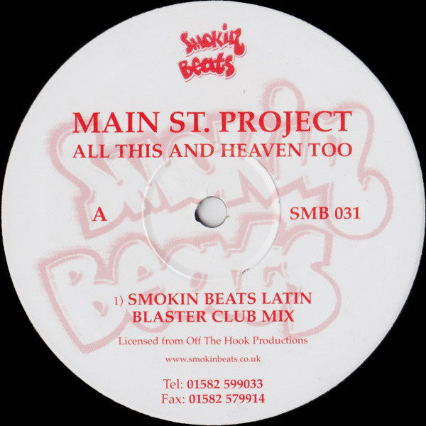 Main St. Project : All This And Heaven Too (12")