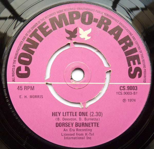 Ketty Lester  /  Dorsey Burnette : Love Letters / Hey Little One (7", Pus)