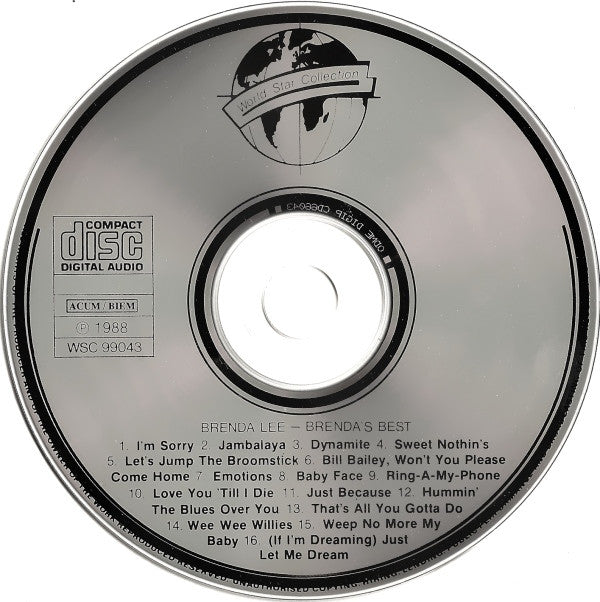 Brenda Lee : Brenda's Best (CD, Comp)