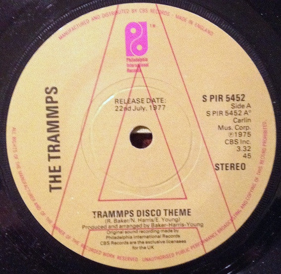 The Trammps : Trammps Disco Theme (7", Promo)