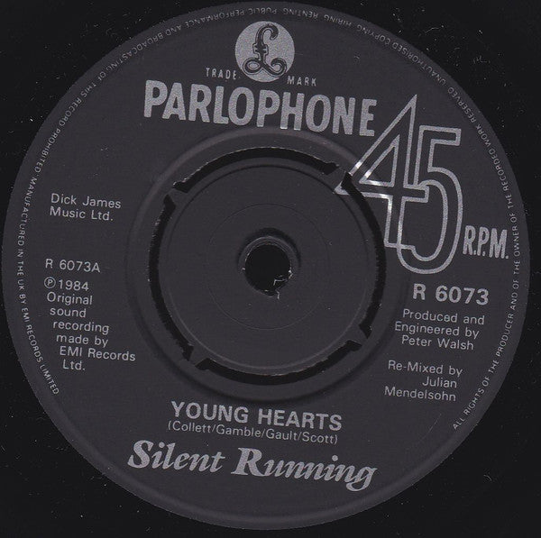 Silent Running : Young Hearts (7", Single)