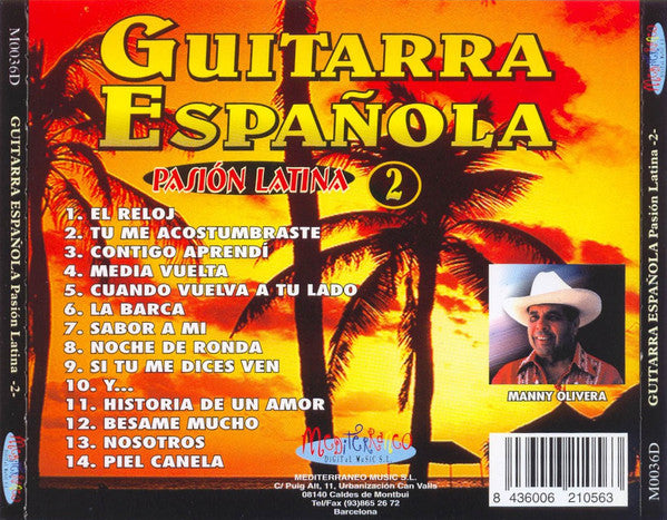 Manny Olivera y Orquesta : Guitarra Española - Pasion Latina 2 (CD, Album)