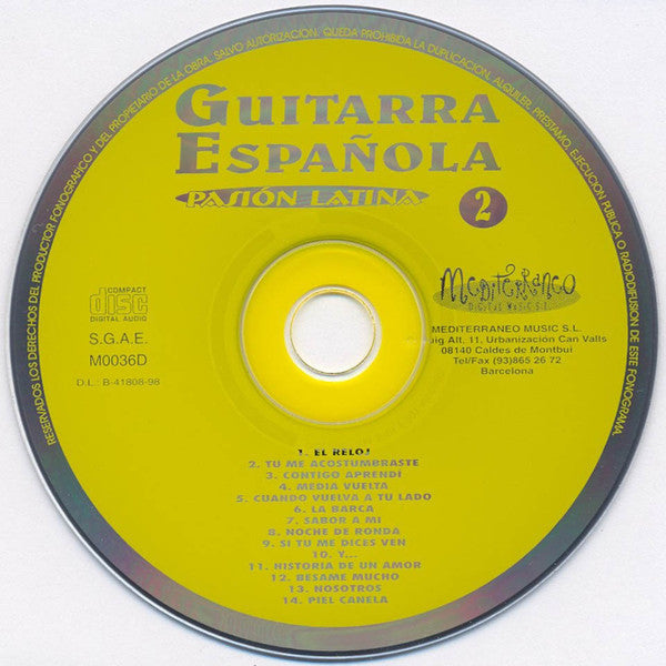 Manny Olivera y Orquesta : Guitarra Española - Pasion Latina 2 (CD, Album)