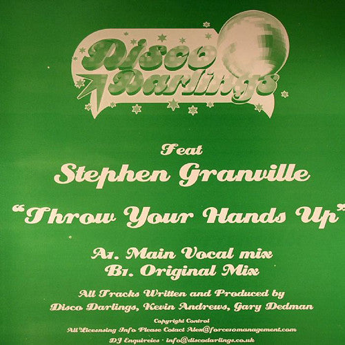 Disco Darlings Feat Stephen Granville : Throw Your Hands Up (12")