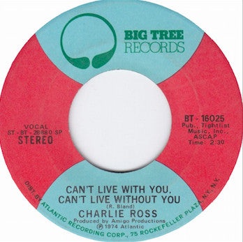 Charlie Ross : Thanks For The Smiles (7", SP )