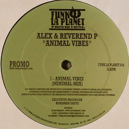 Alex Finkin & Reverend P : Animal Vibes (12", Promo)