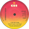 Umberto Tozzi : I Love You (Ti Amo) (7", Single)