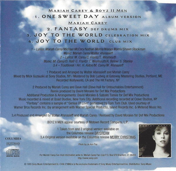 Mariah Carey & Boyz II Men : One Sweet Day (CD, Single)