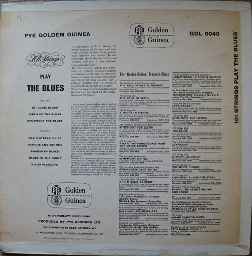 101 Strings : Play The Blues (LP, Album, Mono)