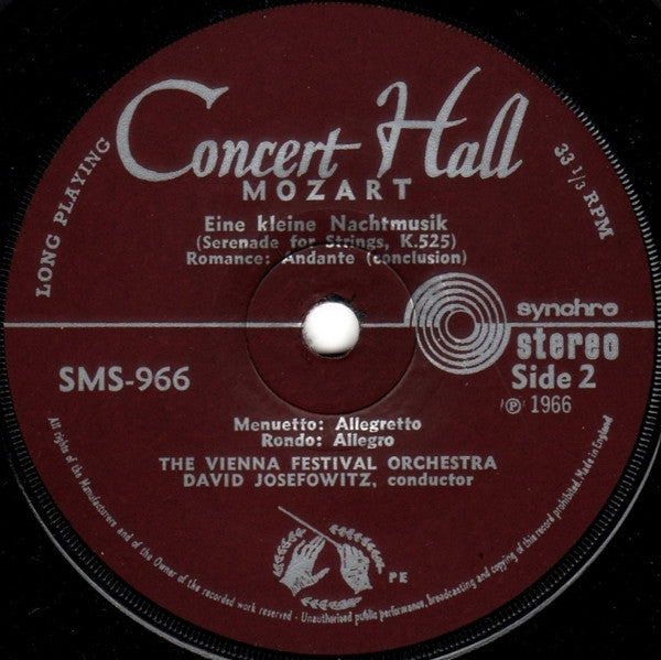 Wolfgang Amadeus Mozart - Wiener Festspielorchester, David Josefowitz : Eine Kleine Nachtmusik (7", RE)