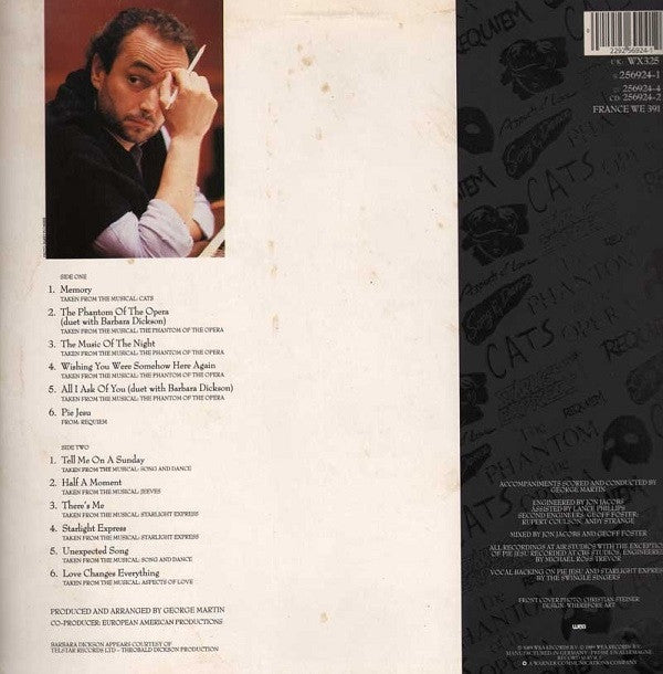 José Carreras : José Carreras Sings Andrew Lloyd Webber (LP, Album)