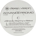 J-Groove : Begining To Believe (12", Advance, Promo)