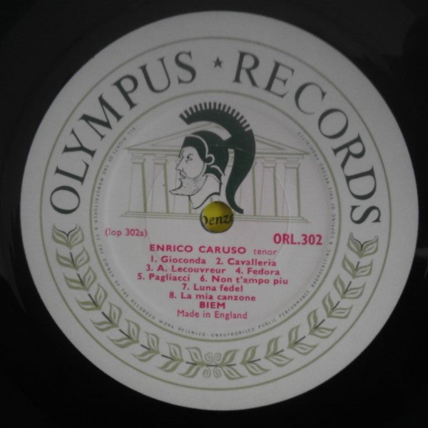 Enrico Caruso : Enrico Caruso Volume 2 - Milan G&T's And "Hill And Dale" (LP, Comp, Mono)