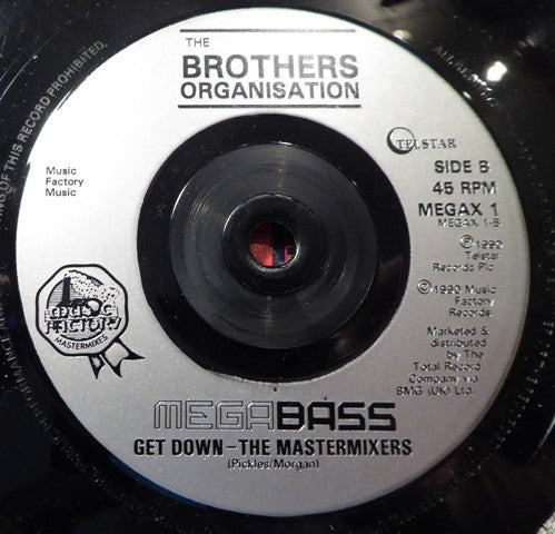 Megabass / The Mastermixers : Time To Make The Floor Burn / Get Down (7", Mixed, Sli)
