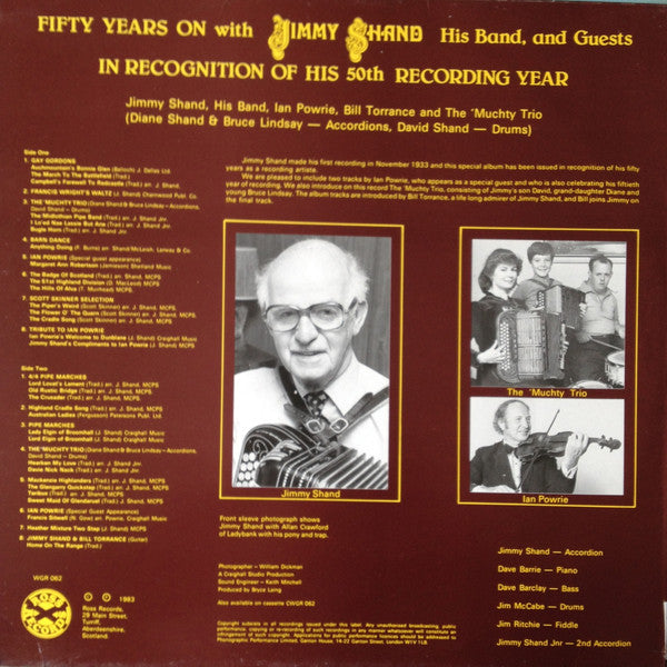 Jimmy Shand And His Band : Fifty Years On With Jimmy Shand And His Band, And Guests (LP, Album)
