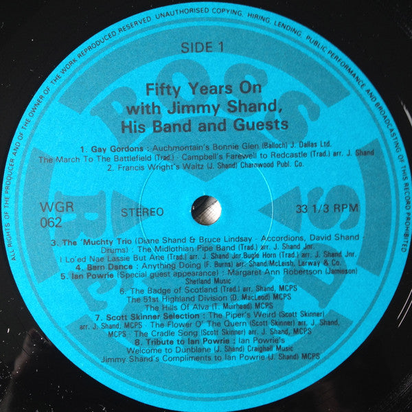 Jimmy Shand And His Band : Fifty Years On With Jimmy Shand And His Band, And Guests (LP, Album)