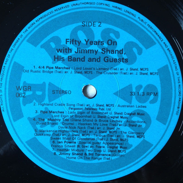 Jimmy Shand And His Band : Fifty Years On With Jimmy Shand And His Band, And Guests (LP, Album)