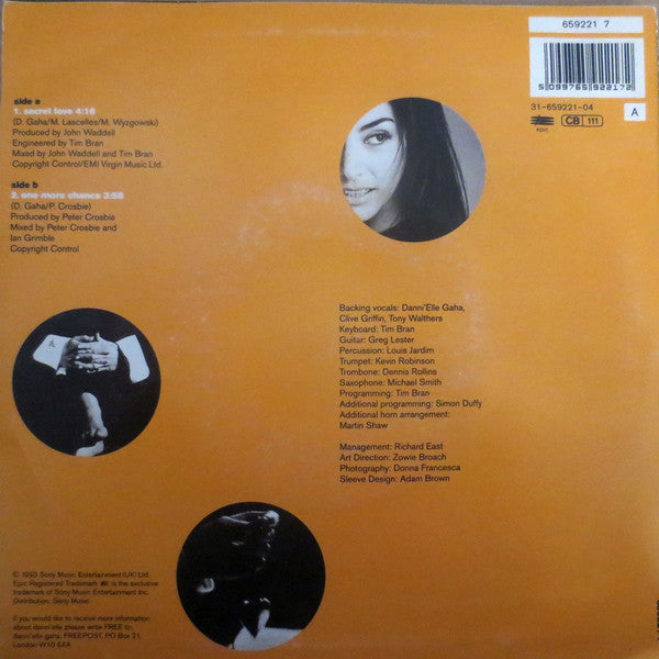 Danni'elle Gaha : Secret Love (7", Single)