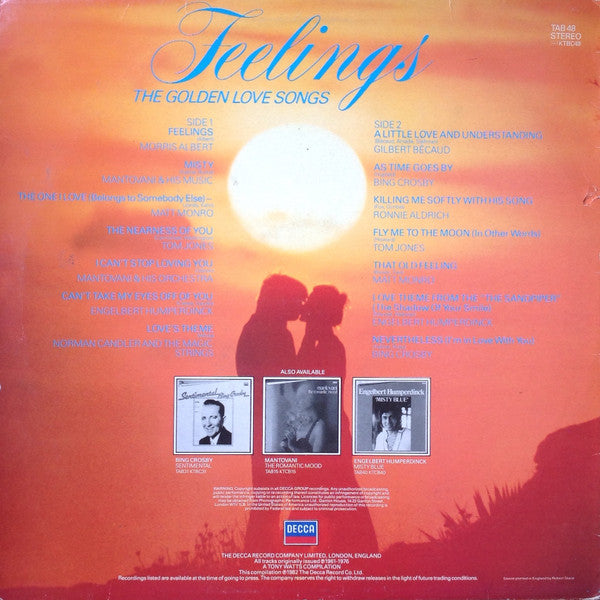 Various : Feelings - The Golden Love Songs (LP, Comp)