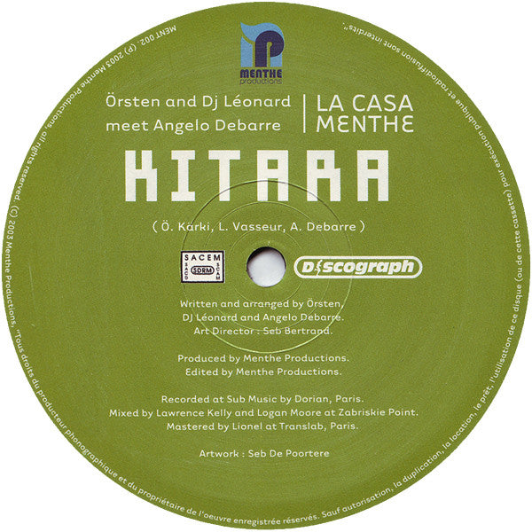 La Casa Menthe : Kitara / Swing (12")