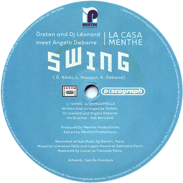 La Casa Menthe : Kitara / Swing (12")