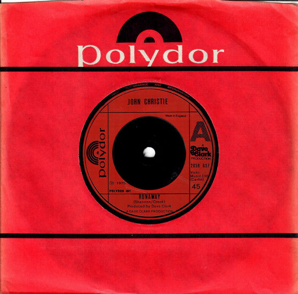 John Christie : Runaway (7", Single)