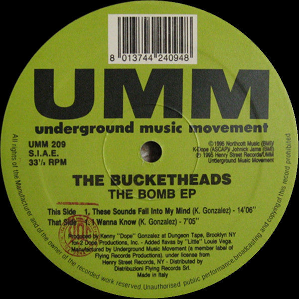 The Bucketheads : The Bomb EP (12", EP)