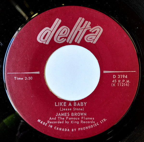 James Brown & The Famous Flames : Like A Baby (7", Single)