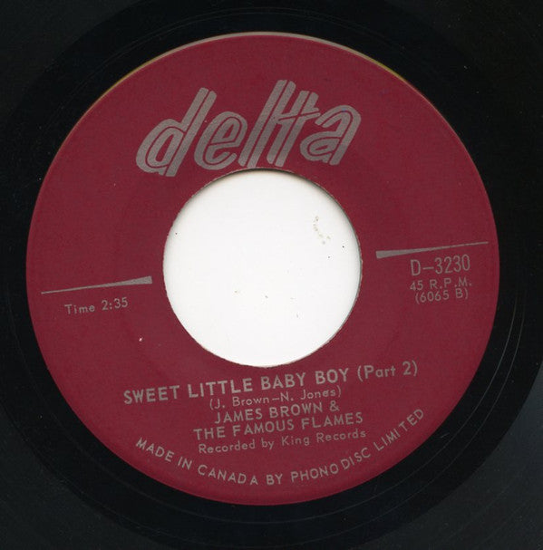 James Brown & The Famous Flames : Sweet Little Baby Boy (7")