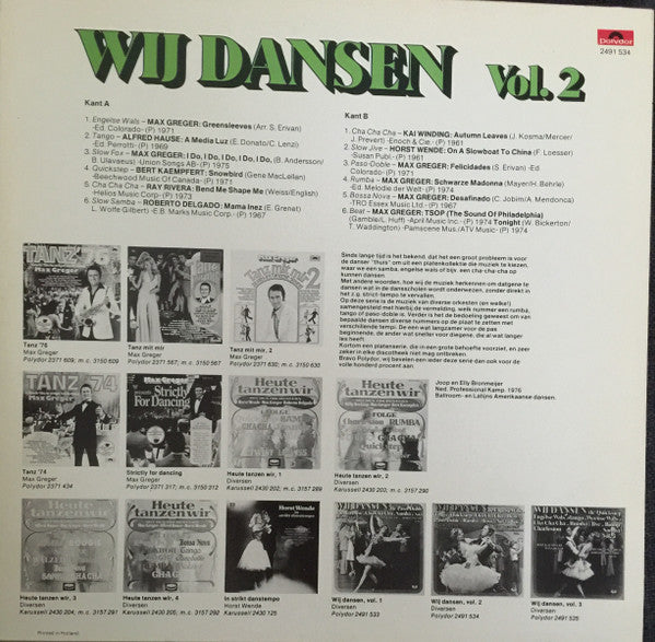 Various : Wij Dansen Vol. 2 (LP, Comp)