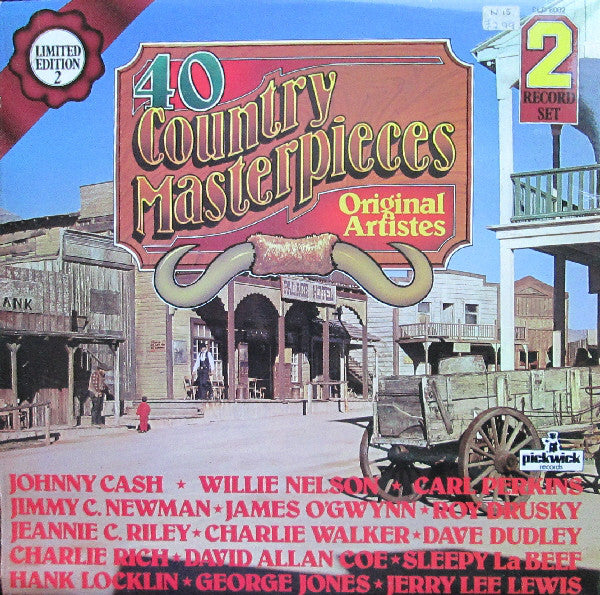 Various : 40 Country Masterpieces (2xLP, Comp, Ltd)