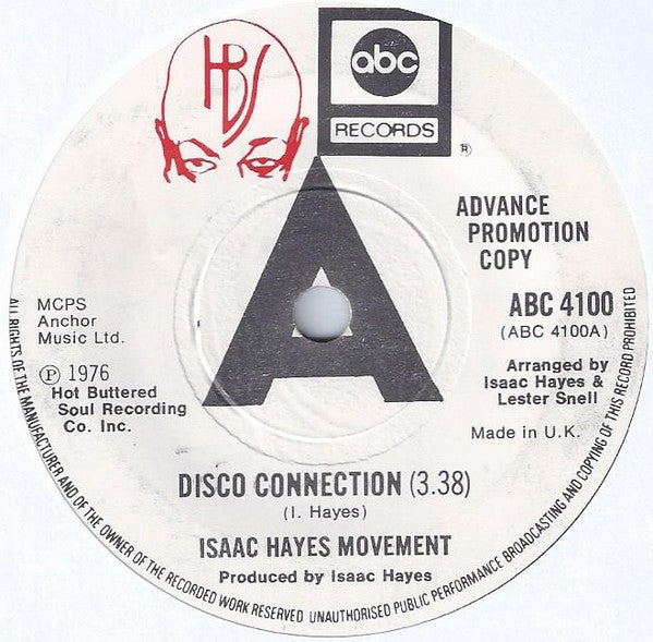 Isaac Hayes Movement : Disco Connection / St. Thomas Square (7", Single, Promo)