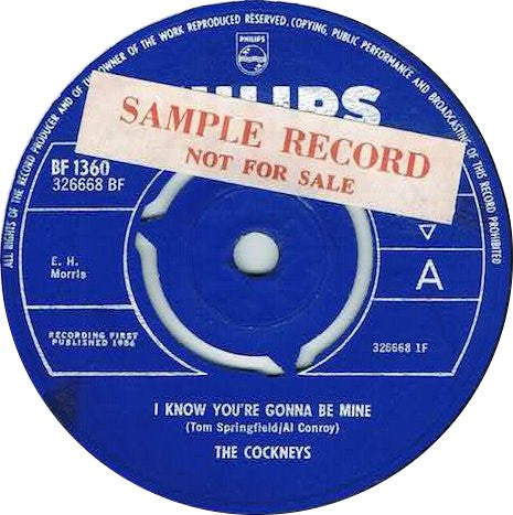 The Cockneys : I Know You're Gonna Be Mine (7", Single, Mono)