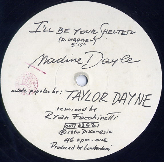 Nadine Dayle : I'll Be Your Shelter (12")
