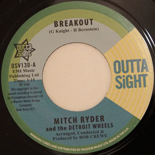 Mitch Ryder & The Detroit Wheels : Breakout / You Get Your Kicks (7", Single)