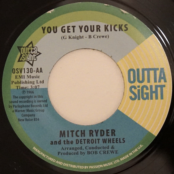 Mitch Ryder & The Detroit Wheels : Breakout / You Get Your Kicks (7", Single)