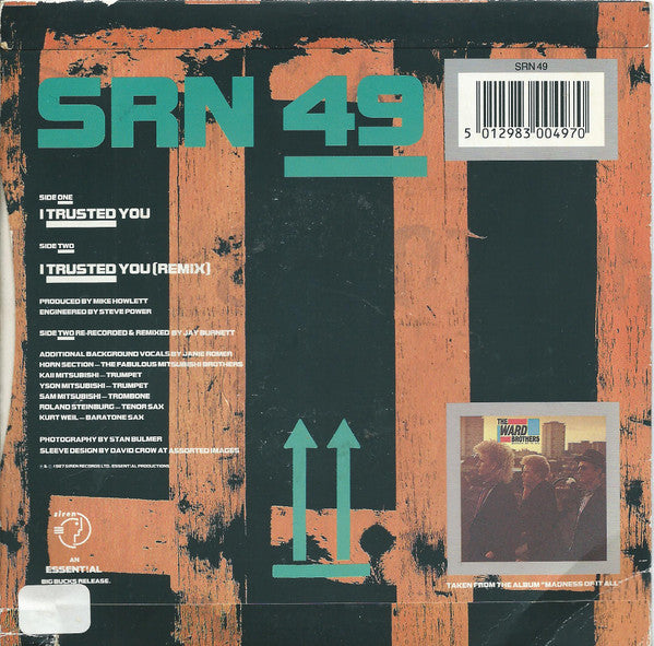 The Ward Brothers : I Trusted You (7", Single)