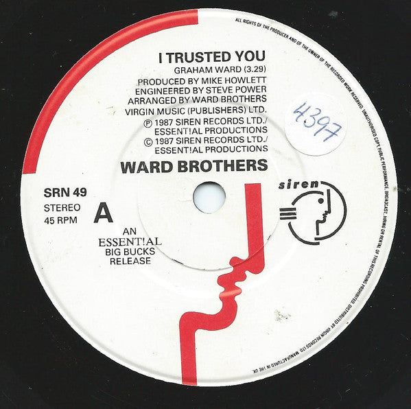 The Ward Brothers : I Trusted You (7", Single)