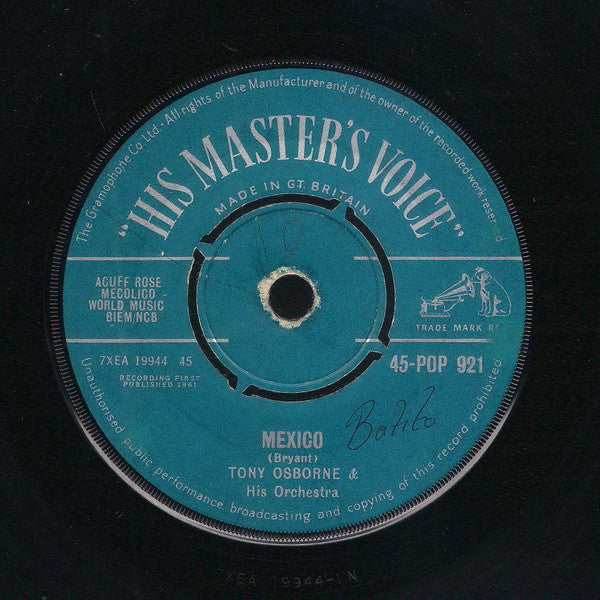 Tony Osborne And His Orchestra : Mexico (7", Single, Mono)