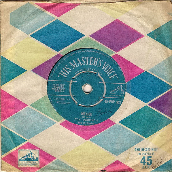 Tony Osborne And His Orchestra : Mexico (7", Single, Mono)