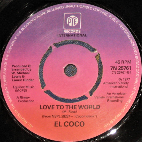 El Coco : Cocomotion (7", Single, Kno)