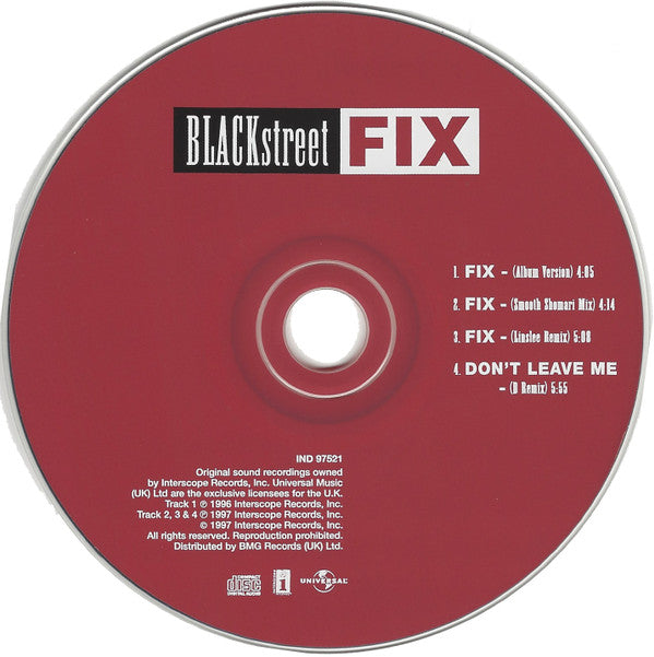 Blackstreet : Fix (CD, Single, CD1)