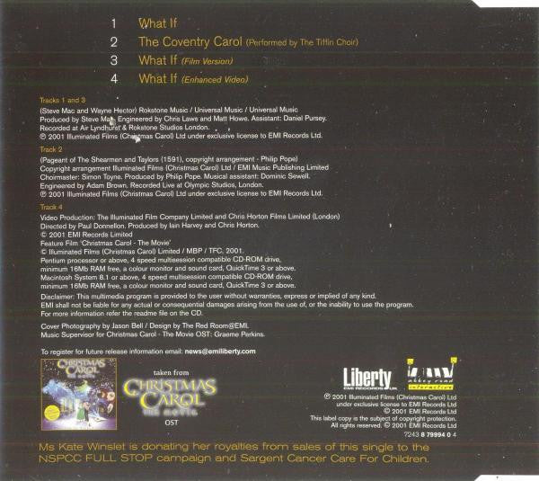 Kate Winslet : What If (CD, Maxi, Enh)