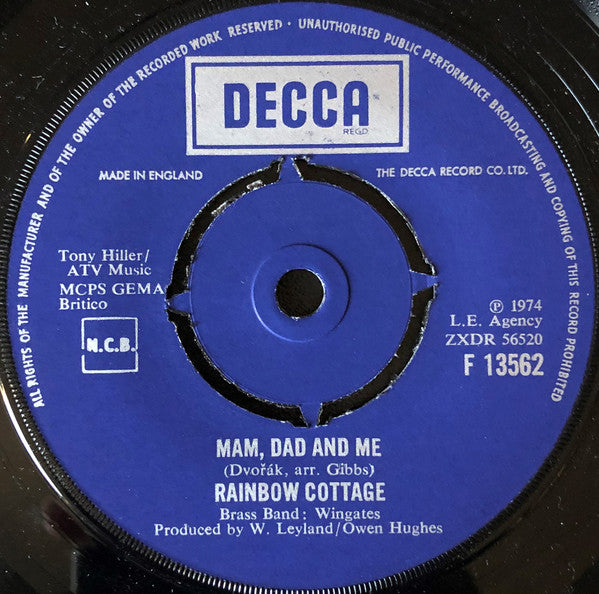 Rainbow Cottage : Mam, Dad And Me (7", Single)